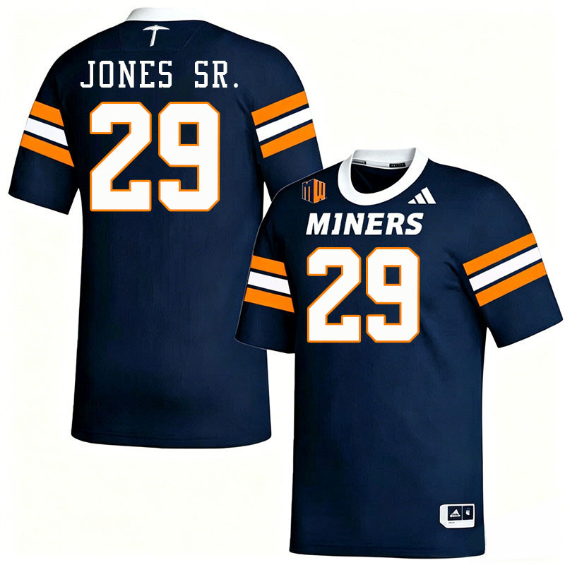 UTEP Miners #29 Aaron Jones Sr. College Football Jerseys,Uniforms-Navy